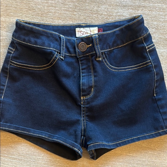 SO Pants - SO Navy Blue Denim Shorts